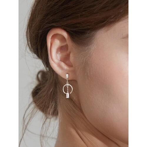 KISSLOVE New Korean Fashion Crystal Chain Tassel Earrings For Women Temperament Zircon Earring Party Jewelry Gift