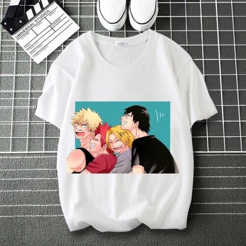 My Hero Academia Tokoyami Fumikage Comic Printed Cool T-Shirt Round Collar Short Sleeve Modal Top Shirts