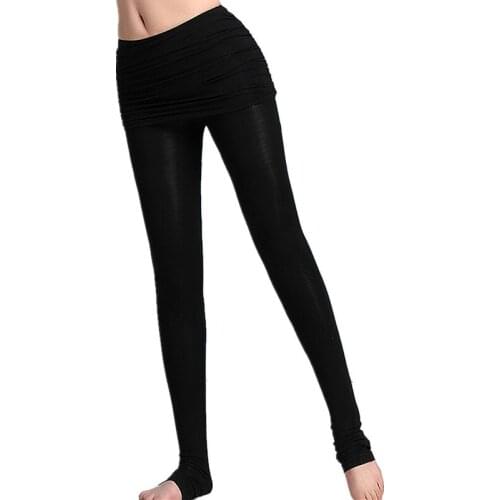 Model Women Dance Accessories Practice Thin Pants with Hip Accents Dance Elastic Leggings Classic Tights Long