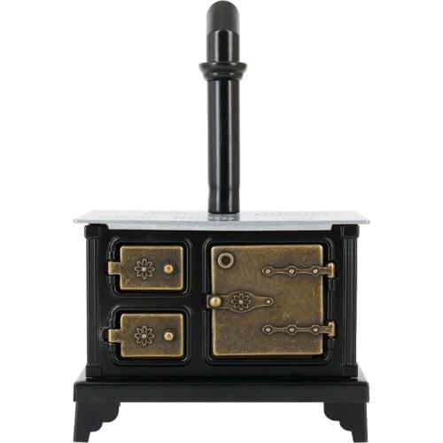 1:12 Scale Mini Stove Chimney Model Dollhouse Miniature Accessories Kitchen Toy Doll House Furniture Decoration