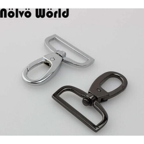 10-30pcs 2 colors 38mm 1.5 inch trigger snap hook metal swivel clasp lobster claws swivel hooks hardware hook clasp