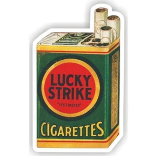 10pcs Retro Lucky strike cigarettes Notebook skateboard Ipad trolley backpack Tables book decal PVC Car sticker Colorful gifts