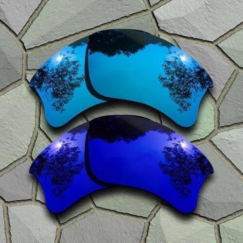 Sky Blue&Violet Blue Sunglasses Polarized Replacement Lenses for Oakley Flak Jacket XLJ
