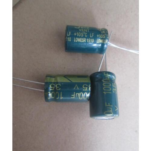 LOW ESR JWCO 35v 1000uf Aluminum Electrolytic Capacitor 13*21mm