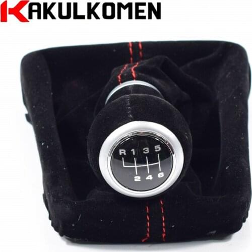 Excellent Manual exclusive Suede Leather Gear Shift Knob boot cover Gaiter Pen For Audi A3 S3 8V S-line 2014-2020