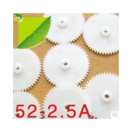 Plastic gear spindle motor speed reduction gear single gear 522.5A aperture 2.5MMDIY model toy car parts free shipping