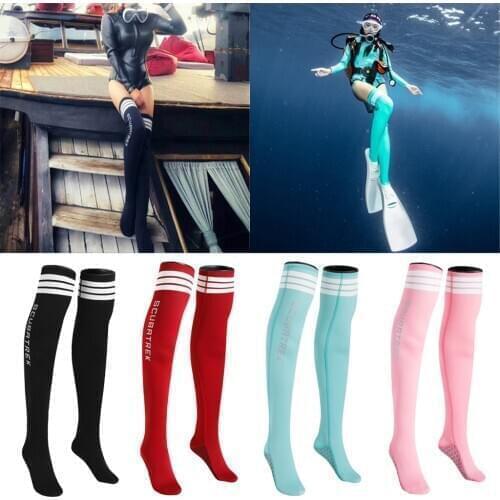 Anti-Slip Neoprene Socks 1.5mm Snorkeling Diving Women Long Sock Stocking
