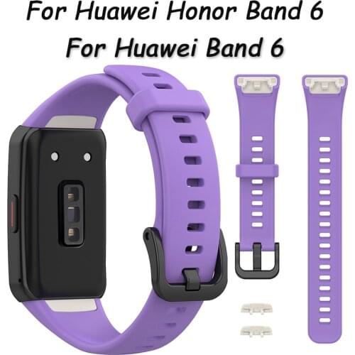Silicone Strap for huawei honor band 6 Smart Wristband Replacement Watchband Bracelet Sports Wrist Strap Smart Watch Accessories