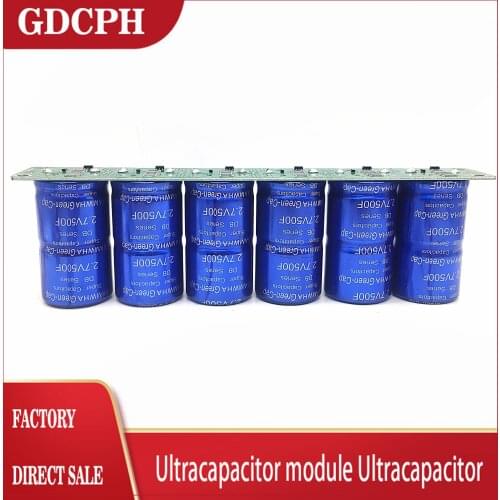Supercondensador Fara, rectificador electrónico automotriz 16V83F 2.7V500F, agujero de tornillo, condensador de gran capacidad