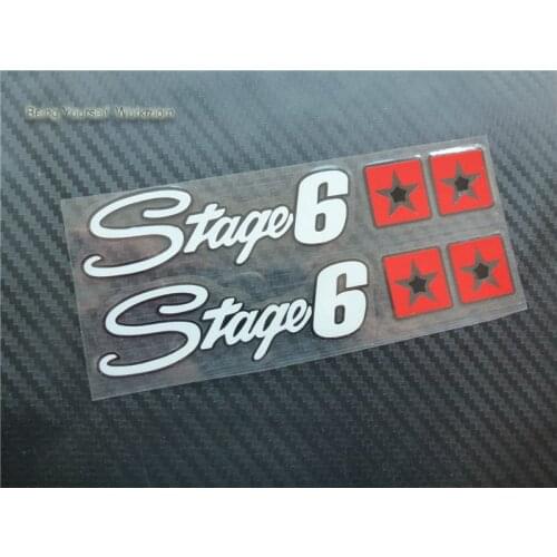 Reflective Germany STAGE 6 racing motorcycle stickers motocross car styling moto Exhaust decals sticker car for ATV SBK