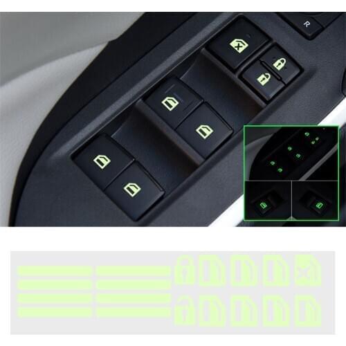 Car Door Window Switch Button Luminous Sticker for BMW MINI Cooper One S R50 R53 R56 R58 R59 R60 F55 F56
