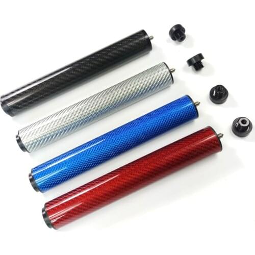 Free shipping latest 4colors carbon Billiards Pool cue extensions for Mezz cues 8inch cue extenders Billiards acccessories