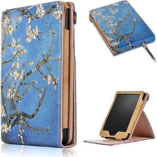 Ultra Slim Cover Case for Kobo Clara HD 6 inch PU Leather Protective Smart Case for Kobo Clara HD 6" Cover Shell +stylus