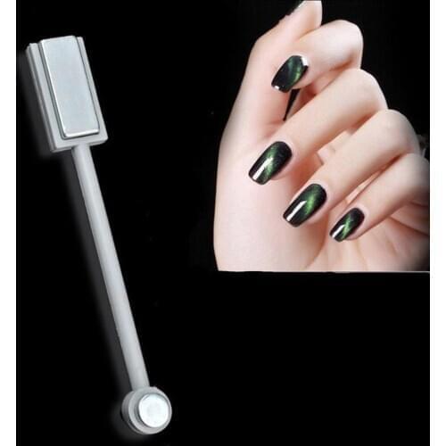UR SUGAR Double-end Cat Eye Magnet Stick 3D Strong Magic Effect Plate for UV Gel Polish Magnetic Gel Nail Art Tool