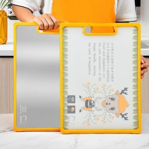 Thicken Non-slip Chopping Block Durable Stainless Steel Anti-mildew Cutting Board Kitchen Double Sided Chopping Board