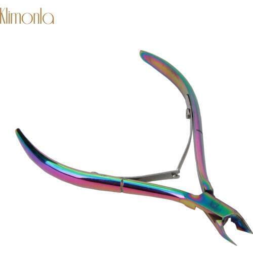 1Pc Laser Nail Cuticle Pliers Stainless Steel Nail Clippers Nipper Plier Manicure Nail Art Grooming Dead Skin Scissor Trimmer
