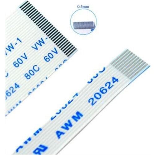 10Pcs FFC-0.5MM Flat flexible cable FFC FPC LCD cable AWM 20624 80C 60V VW-1 Pitch 0.5mm FPC extend cable