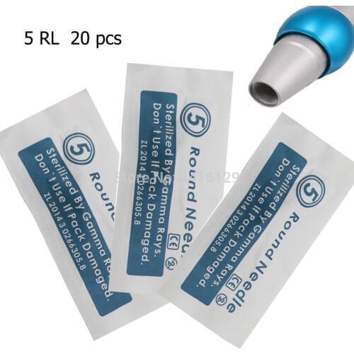 20pcs/lot Digital Liberty Tattoo Needles 5RL Cartridges Safety Tattoo Needles For Permanent Makeup Liberty Machine
