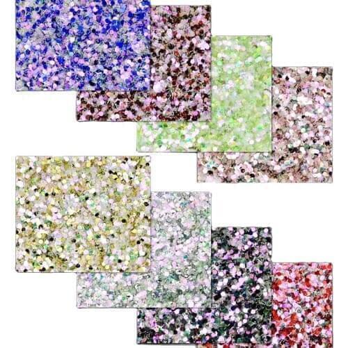 50g Mori-Style Hexagon Line Nail Mixed Glitter Sequin 2mm/3mm Transparent Flashing Flake PET WARM TINY Nail Art Decoration MD141