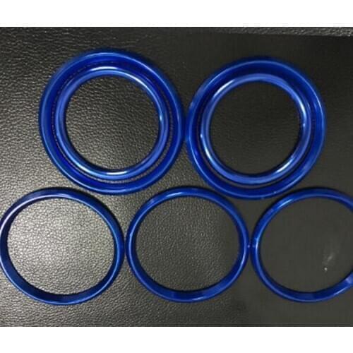 New 2 colors Decorative Trim 7pcs Interior Air Condition AC Vent Outlet Outer ring Cover for B/enz C Class C180L C200L C260L