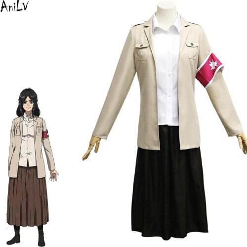 AniLV Japanese Anime Attack on Titan The Final Season The Cart Titan Shariki no Kyojin Costume Cosplay Uniform Set