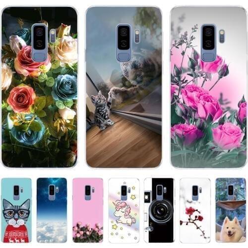 For Samsung S9 Case Cute Cartoon Soft Silicone TPU Bumper Protector Case Samsung Galaxy S9 Plus S9+ S 9 Phone Case Back Cover