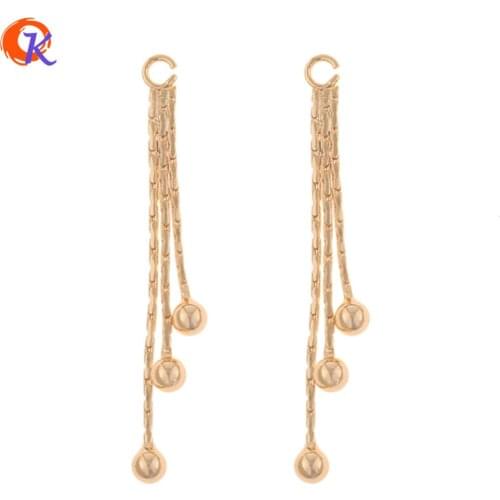 Cordial Design 30Pcs 3*30MM Jewelry Accessories/DIY Making/Genuine Gold Plating/Tassels Shape/Hand Made/Earrings Findings