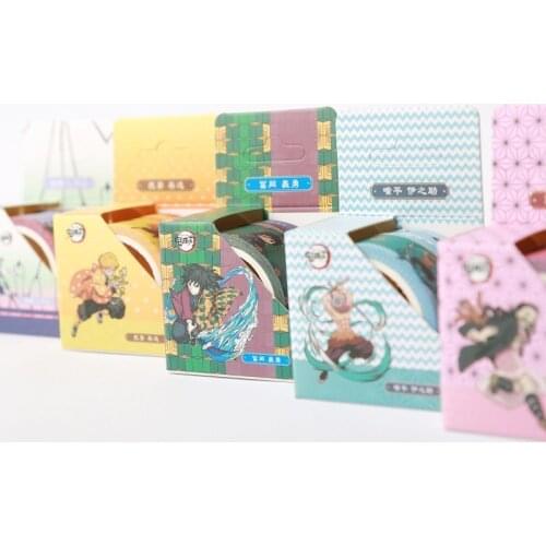 Demon Slayer Anime Rengoku Kyoujurou Washi Tape Crafts Adhesive Paper Scrapbooking Masking Tape Printed Pattern Sticker Decals