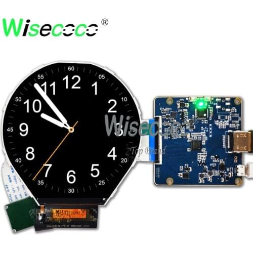 For watch display 3.4 inch IPS screen display 800*800 39 pins 350 nits brightness with MIPI HDMI interface controller board