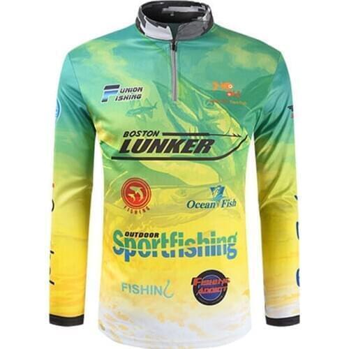 Dropshipping Fishing Jersey Professional Anti-UV Long Sleeve Quick Drying Breathable Stand Collar Ice Outdoor Sports Clothes