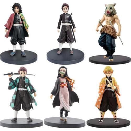 14CM Japan Anime Demon Slayer Kimetsu no Yaiba figure Kamado Tanjirou Nezuko PVC Action Figure Warrior Model Figuals Toys Gifts