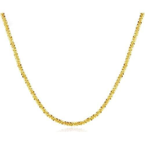 MetJakt S925 Sterling Silver Exquisite All-match Water Wave Chain Womens Necklace