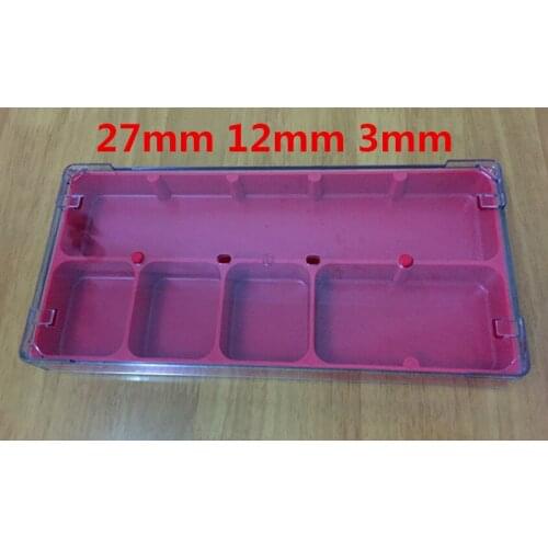 Accessories box 5 separate plastic storage box for watch tools have different colors