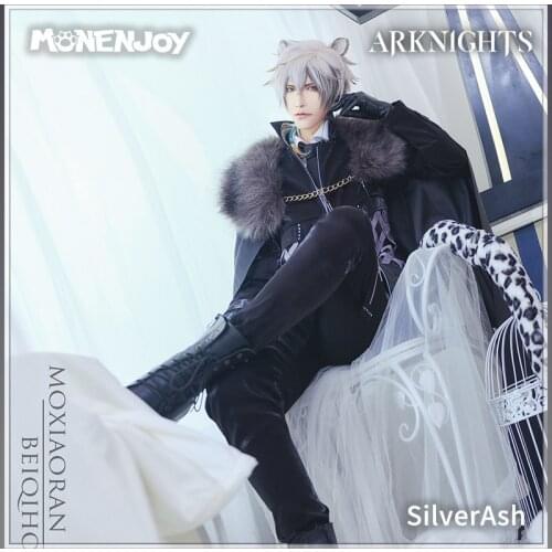 Monenjoy Arknights Enciodas Silverash Cosplay Costume Game Cos Suit