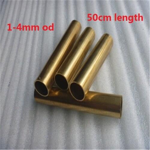 H65 brass tube hollow circular pipe brass tubing capillary tube 1x0.6mm 1.5x1mm 1mm 1.5mm 2mm 3mm 4mm od