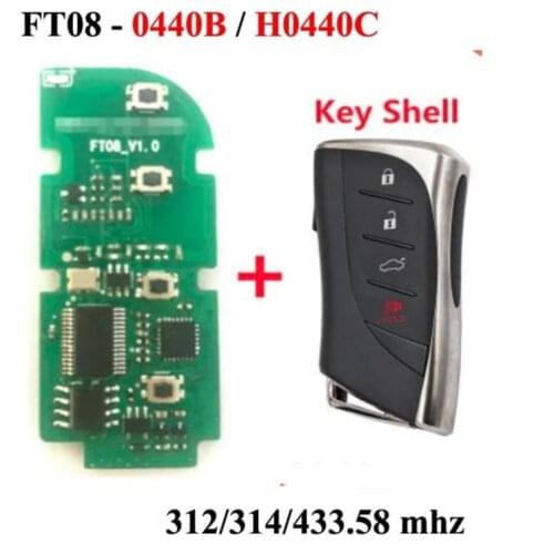 Lonsdor FT08-0440B/H0440C PCB Board 312/314/433.58MHZ Smart Remote Car Key for Lexus ES300h ES350 ES200 LS350
