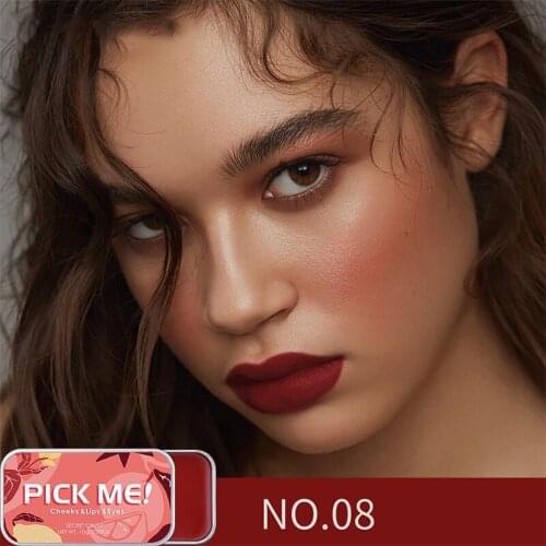 Multifunctional Makeup Palette 3-in-1 Monochromatic Color Face Palette For Women Girl Makeup Palette Rouge Paste MakeupWh998