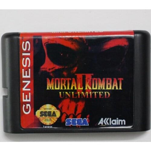 Mortal Kombat II Unlimited 16 bit MD Game Card For Sega Mega Drive For Genesis