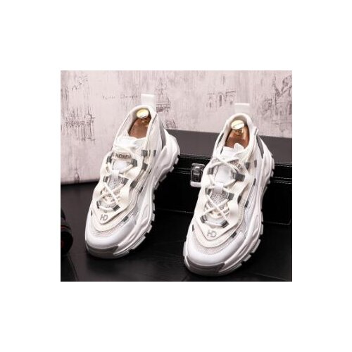 British Retro Mens Design Sneakers Fashion Mesh Air Causal Flats Platform Shoes Loafers Ins Clunky Sapatos Tenis Masculino