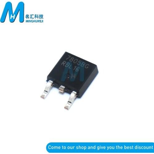 New 7805 TO-252-2 MC7805BDTRKG 5V/1A Patch MC7805BG 5V Linear Voltage Regulator IC Chip