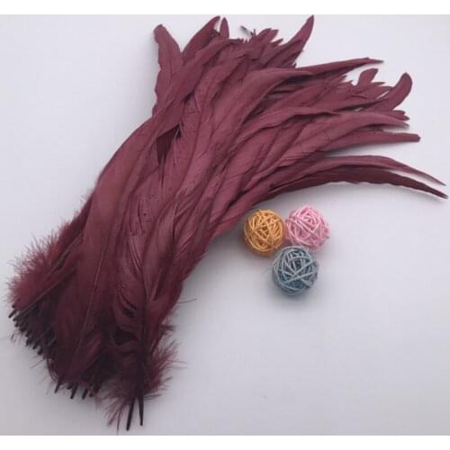 Wholessale 40-45cm rooster feathers for craft wedding party supplies plumas for Carnival dancer decoration