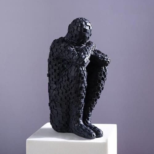 Eye-catching Durable Exquisite Details Thinker Sculpture Decorative Thinker Sculpture Fracture-resistant Patio Decor