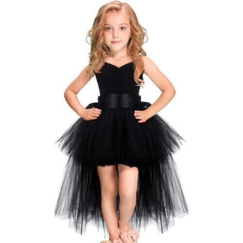 Christmas Unicorn Princess Dress Birthday Party Cosplay Black Angel Costumes Children Mesh Tutu Pink Sling Costume for Girls