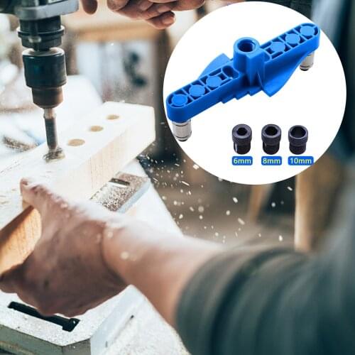 Self Centering Drilling Guide Dowel Jig Kit Vertical Pocket Hole Woodworking Tool 2 In 1 Sleeve Tools Wood Drill Center Scriber