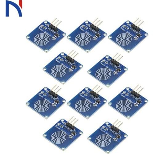 10Pcs TTP223 Touch Switch Module TTP223B 1 Channel Jog Digital Sensor Module Capacitive Touch Sensor button for Arduino