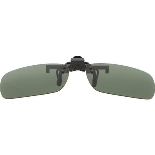 Polarized Lens Block Clip On Flip Up Sunglasses For Glasses Driving