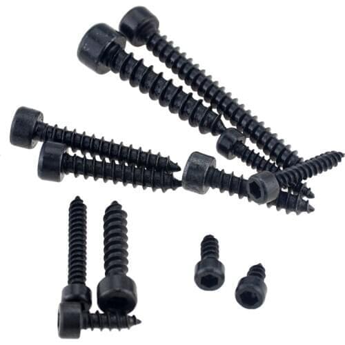 M2 M2.6 M3 M3.5 M4 M5 M6 Carbon Steel 8.8 Grade Black Hexagon Socket Cap Head Self Tapping Screw Model Screws For Speaker