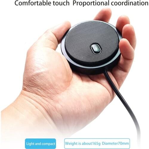 Omnidirectional USB Computer Microphone Desktop Microphones With Mute Function for Calls Chatting
