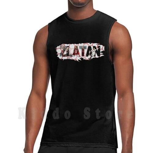Zlatan Ibrahimovic Tank Tops Vest Sleeveless Ibrahimovic Zlatan Zlatan Ibrahimovic Rossoneri Calcio Soccer League
