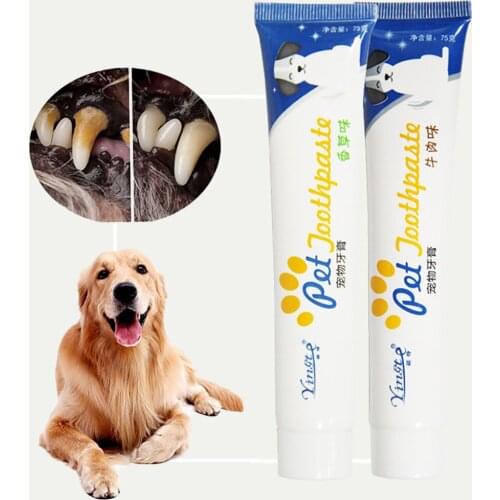 Enzymatic Toothpaste For Dogs Reduce Tartar Sterilization Smell-proof Healthy Teeth Cleanging Paste Pets Dogs Cats Toothpaste